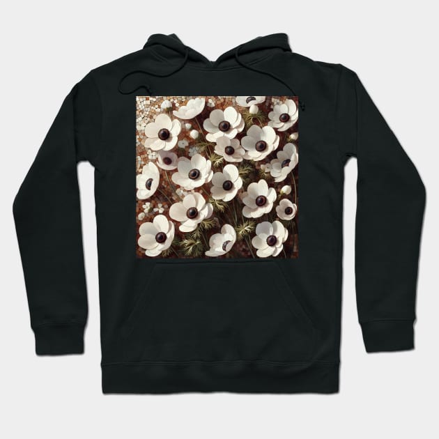 Anemone Flowers Hoodie by Jenni Arts